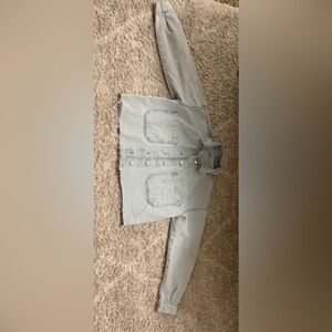 Zara Light Wash Blue Denim Jacket